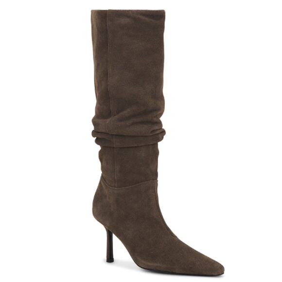 RAYE Dani Extended Calf Boot in Dark Chocolate Brown Excellent Condition 9 - Picture 1 of 10
